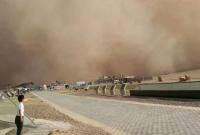 Пыльная буря накрыла Монголию
