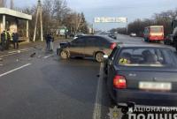 В Донецкой области столкнулись четыре легковушки и автобус