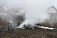 В Полтавской области разбился вертолет, есть погибший